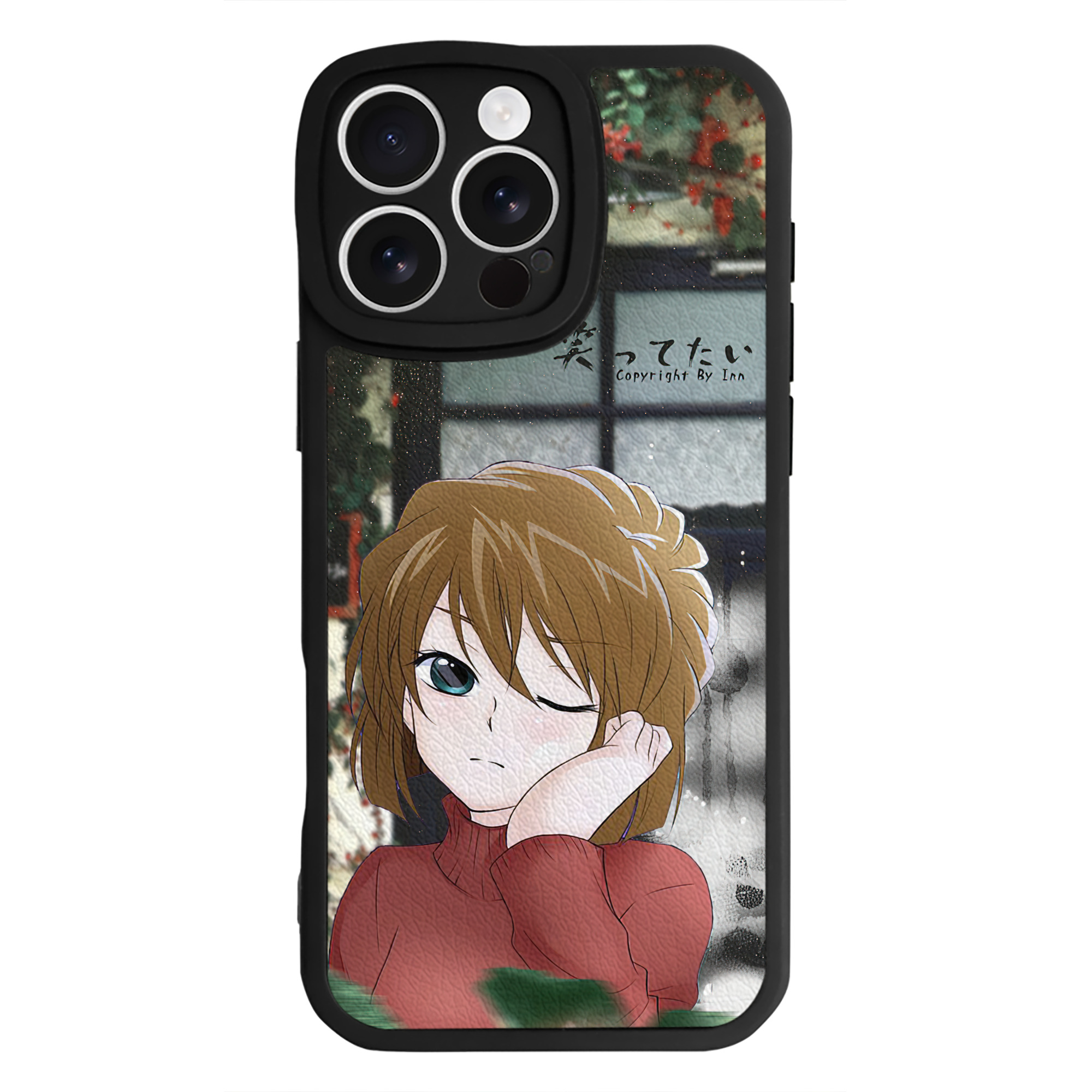 （画像用） 名探偵コナン Detective Conan 【iPhone 16シリーズ対応】シリコンスマホケース（レザー調） 材質：シリコン
